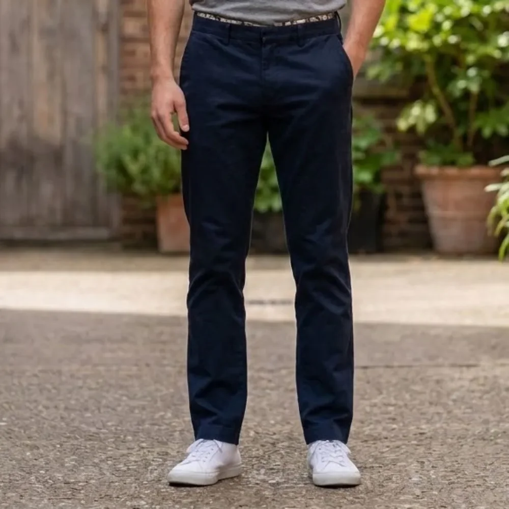 Banana Republic Men's Navy Fulton Chinos 36 x 32